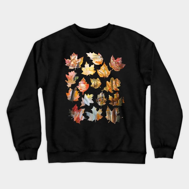 Autumn Leaves Crewneck Sweatshirt by Manitarka